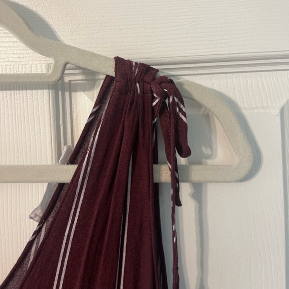 Red Striped Button Up Dress - Picture 4 of 4